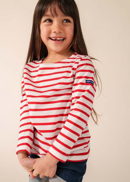Kids Soor Ploom Flutter Tee - Stripe Eucalyptus | Garmentory