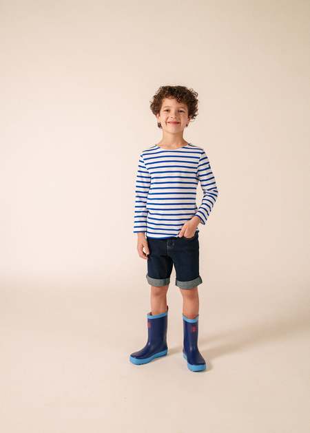 Kids Soor Ploom Flutter Tee - Stripe Eucalyptus | Garmentory