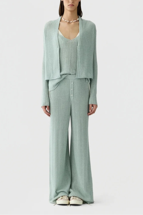 Guest in Residence Rib Everywear Pant - Green