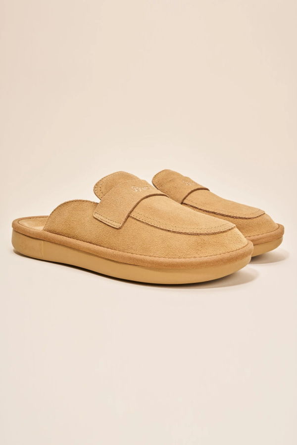 Brunch Loafer Slippers - Honey Suede