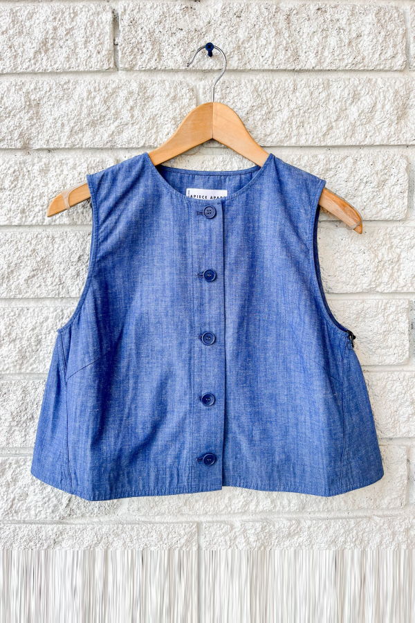 Apiece Apart Godet Tank - Chambray