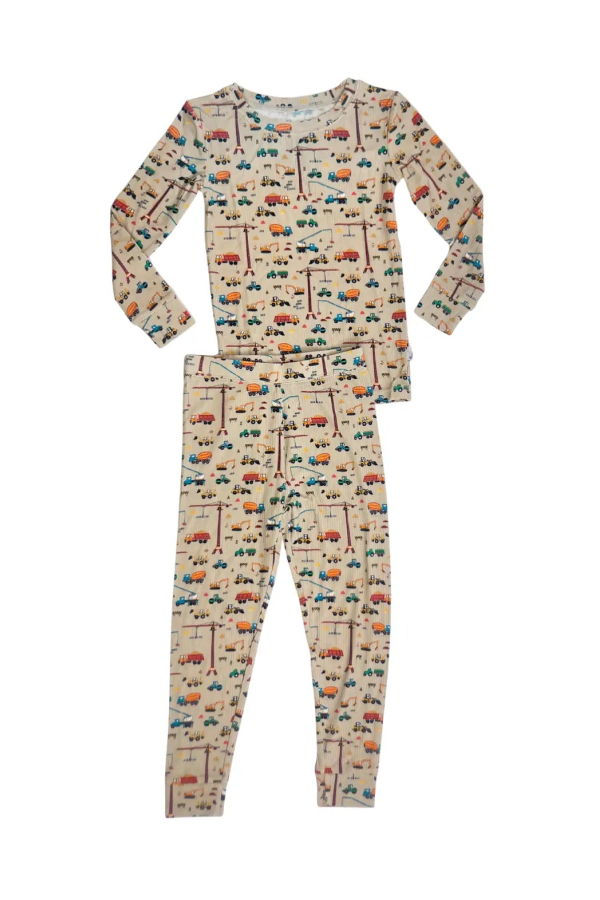 KIDS Bug + Bean Ribbed Bamboo Two-Piece Set Sleepwear