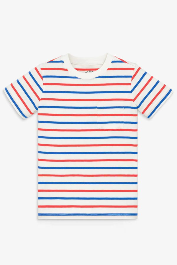 KIDS Primary New York Pocket Tee in Stripe