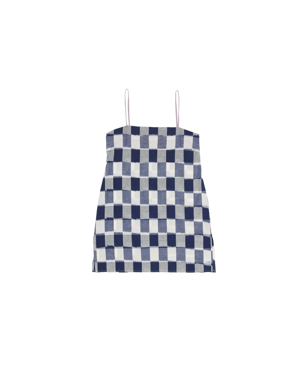 LWN Neri Slip Ikat Check Dress - Lapis - Image 1 of 4