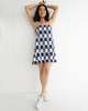 LWN Neri Slip Ikat Check Dress - Lapis - Thumbnail 2