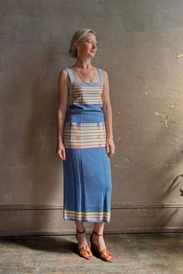 Guest in Residence Plaited Rib Skirt