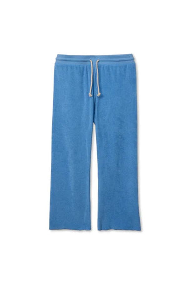 Perfect White Tee Eliana Loop Terry Capri Pant - Pacific Blue