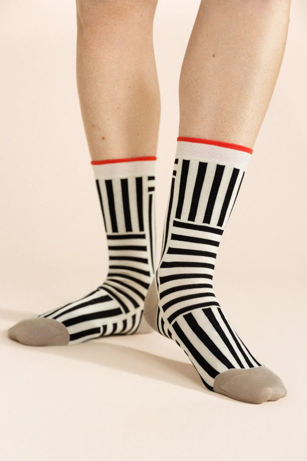 Hansel from Basel Illusion Crew Socks - Black
