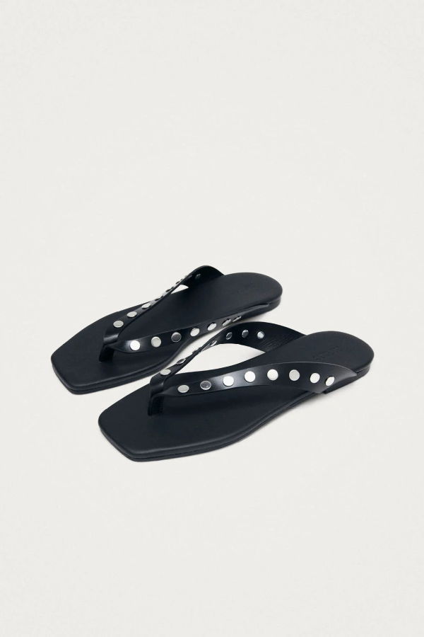 Alohas Ola Studs Leather Sandals