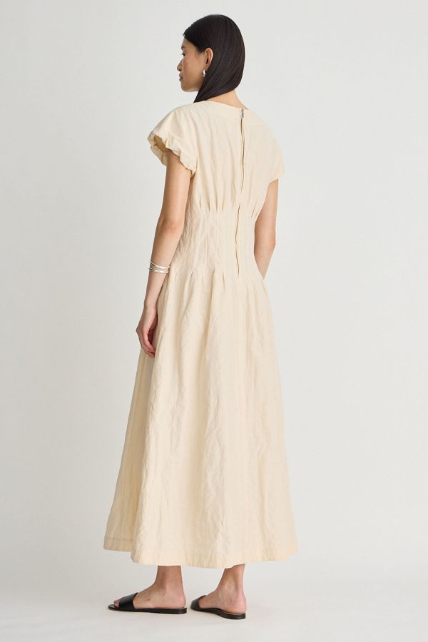 Apiece Apart Maravilla Pintuck Maxi Dress - Shell
