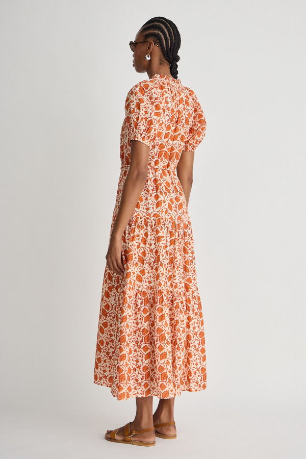 Apiece Apart Mazza Maxi Dress - Night Blooms Sorbet