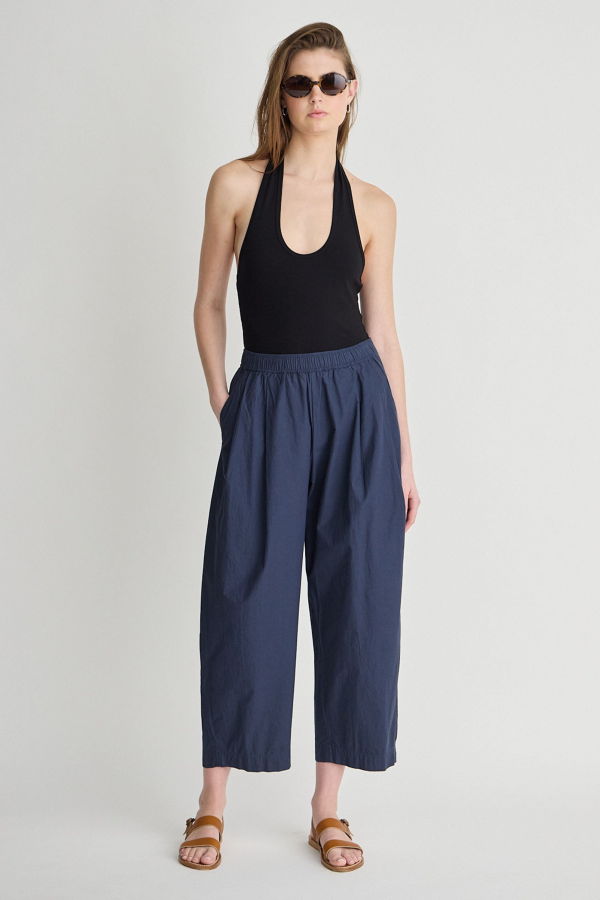 Apiece Apart Spa Pleat Pant - Navy