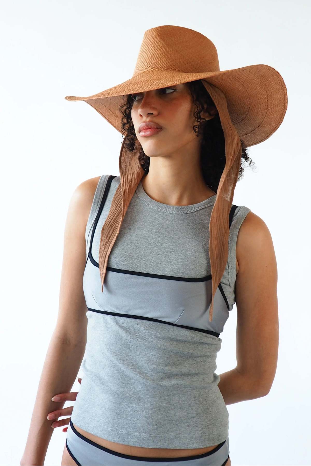 Clyde Caro Hat with Shade - Image 3 of 9