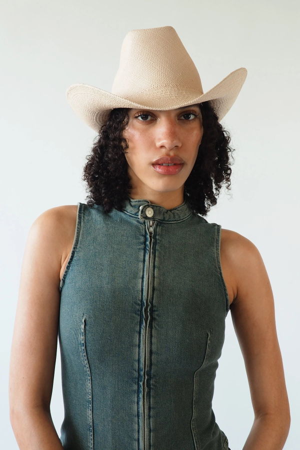 Clyde Panama Straw Cowboy Hat