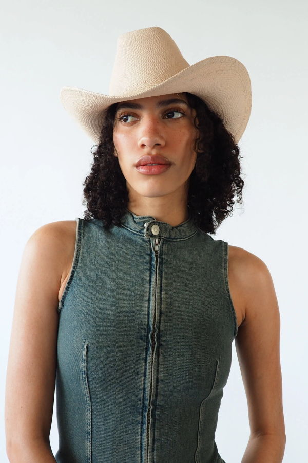 Clyde Panama Straw Cowboy Hat