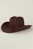 Clyde Panama Straw Cowboy Hat - Thumbnail 6