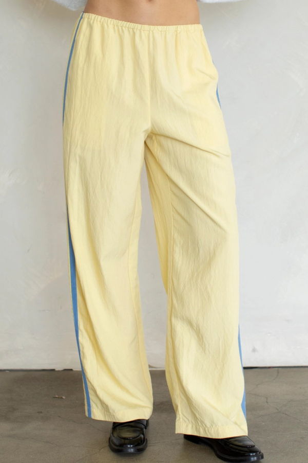 Azalea Lennie Track Pants - Butter