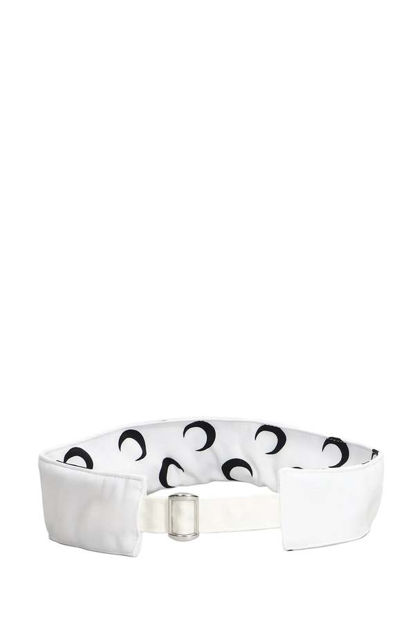 MARINE SERRE Moon Printed Athleisure Visor - Optical White