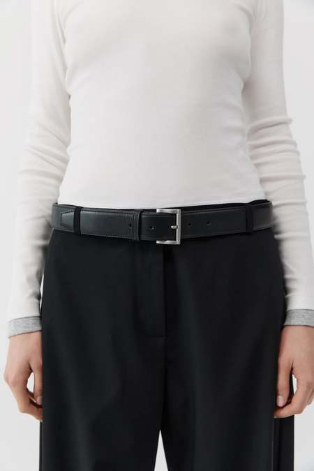 Namacheko Brogue Belt - Black/Silver | Garmentory