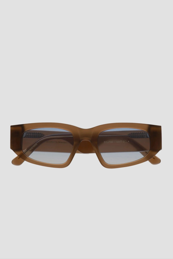 Monokel Eclipse Sunglasses - Cola/Bue Gradient Lens