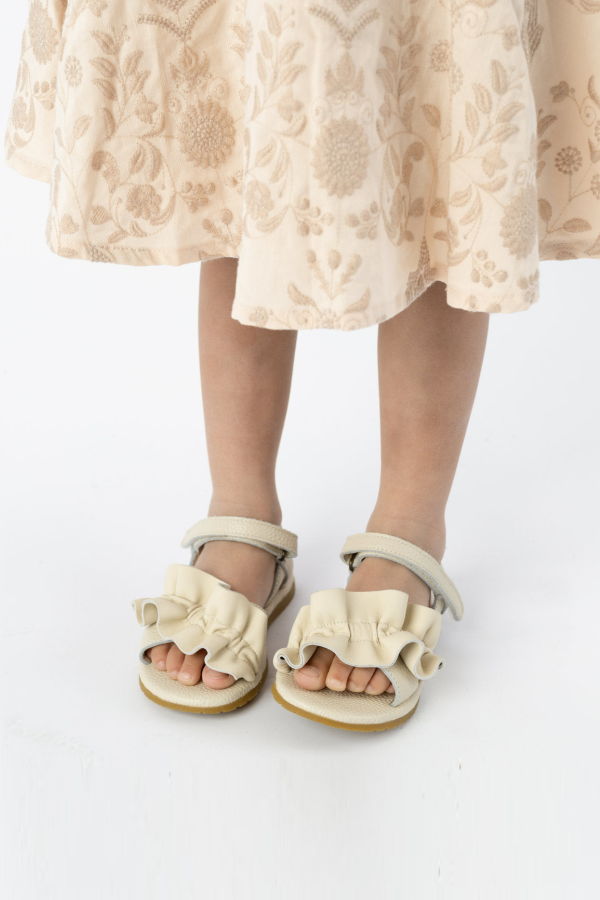 KIDS Donsje Fine Sandals Sandals - Off White Leather