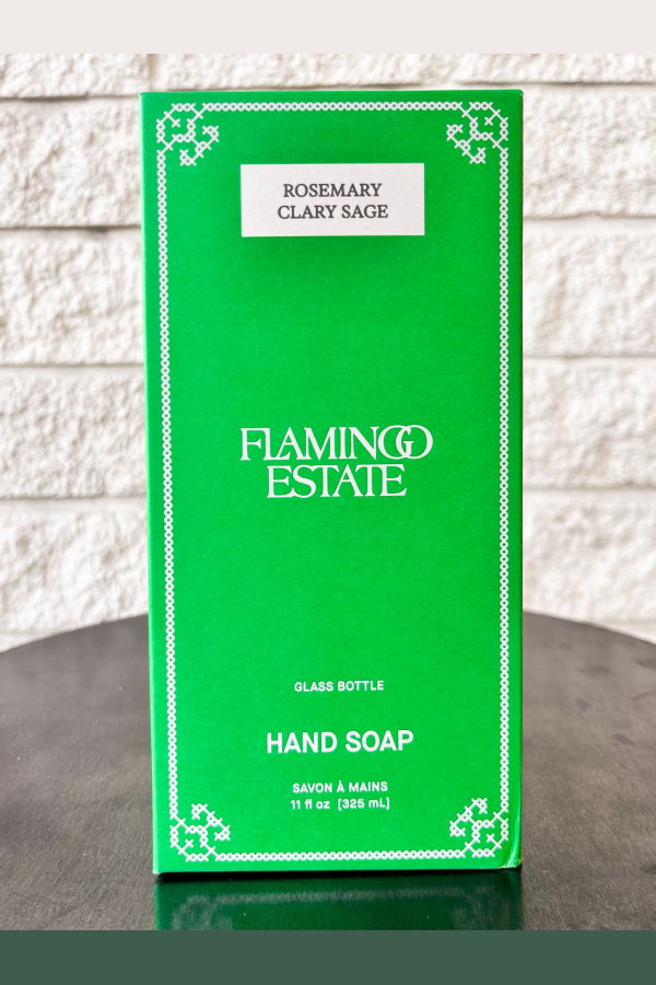 Flamingo Estate Rosemary Clary Sage Glass Hand Soap