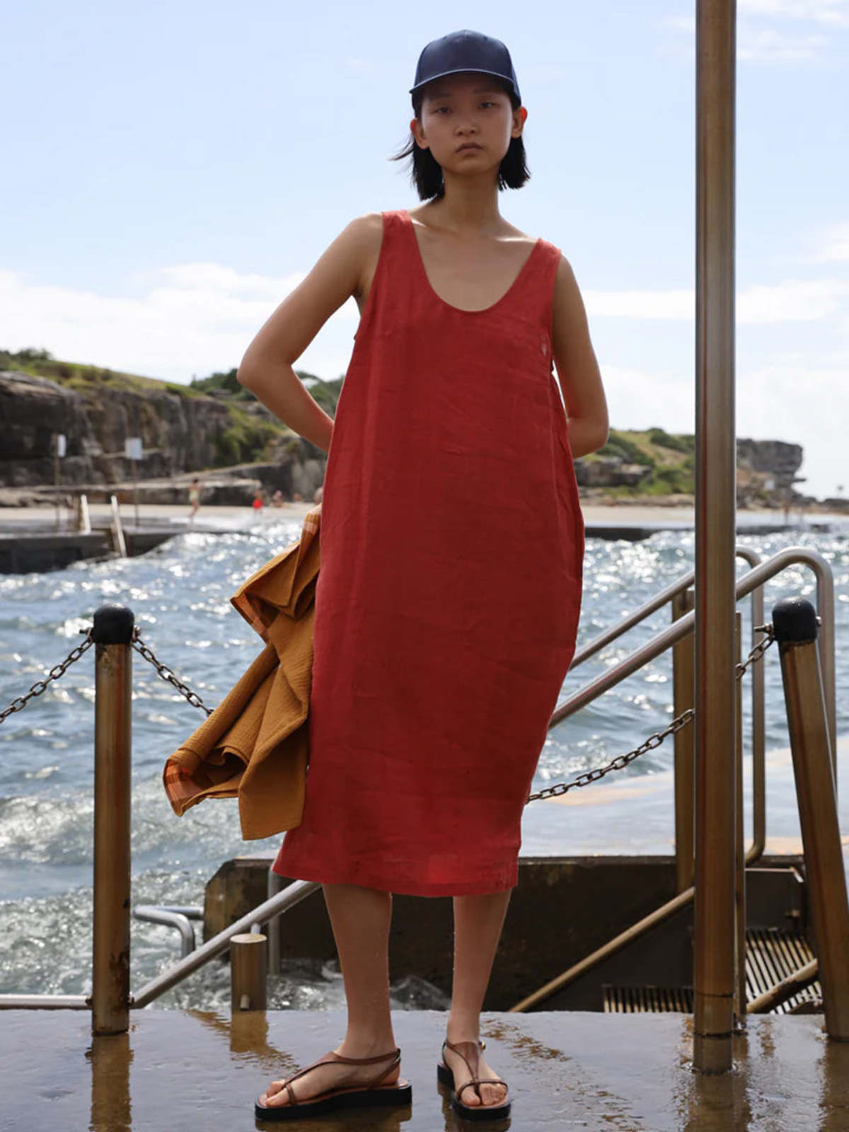 L.F.Markey Linen Shift Dress - Image 2 of 6