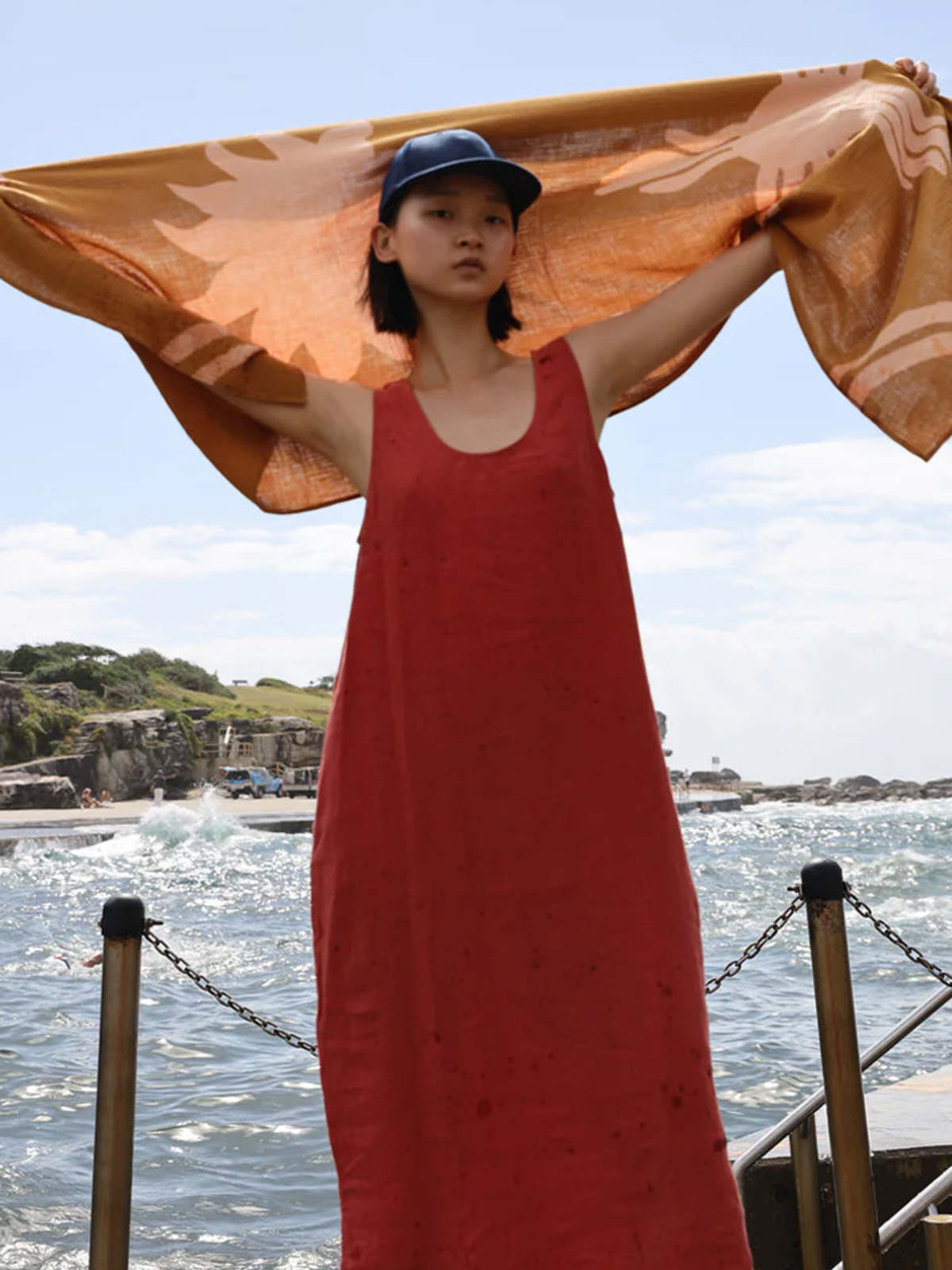 L.F.Markey Linen Shift Dress - Image 6 of 6