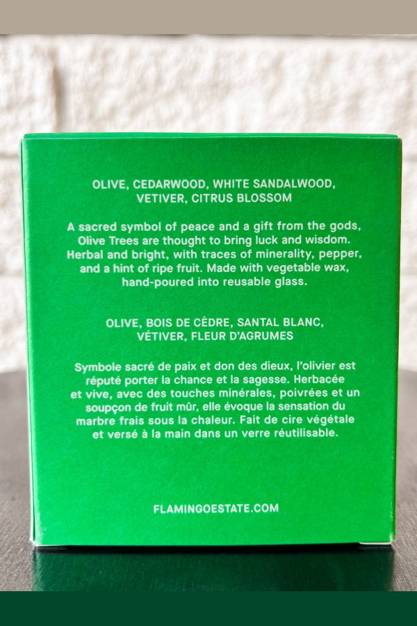 Flamingo Estate Agrigento Olive Tree Candle 8 Oz