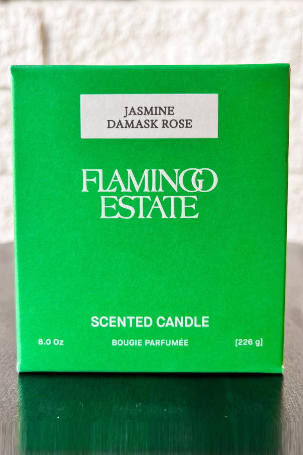 Flamingo Estate Jasmine Damask Rose Candle 8 Oz