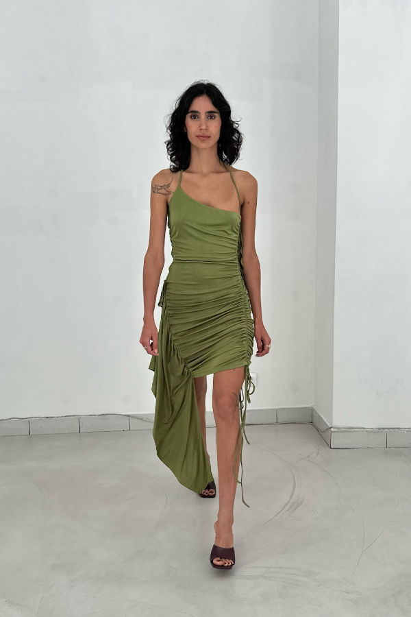 SAEMDI Mary Halterneck Dress