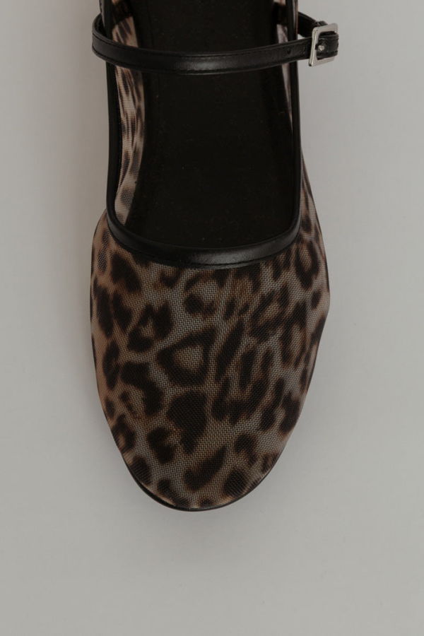 Freda Salvador Leopard Mesh Laurel Mary Jane