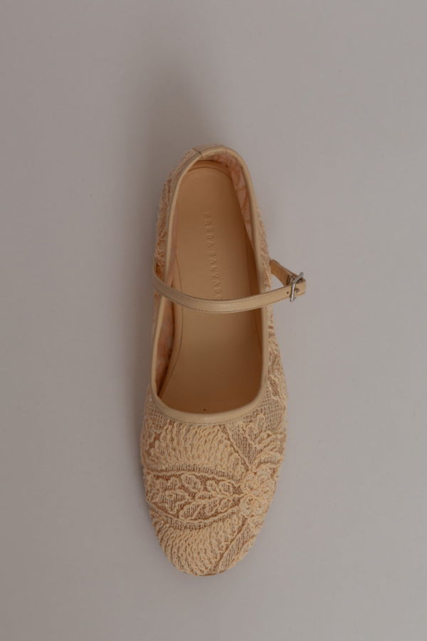 Freda Salvador Laurel Mary Jane Flats - Vanilla
