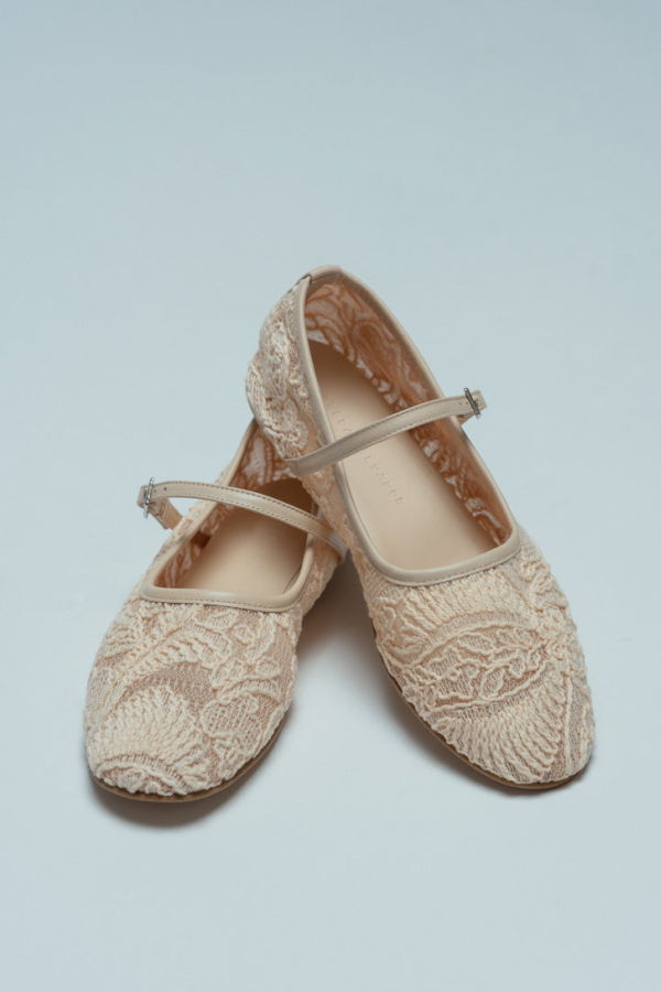 Freda Salvador Laurel Mary Jane Flats - Vanilla