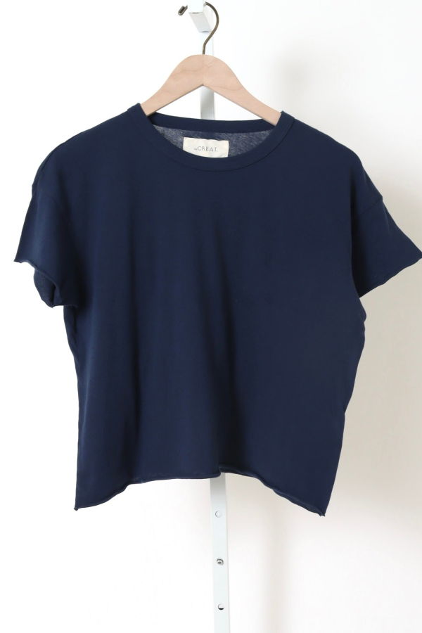 The Great. Crop Tee - True Navy