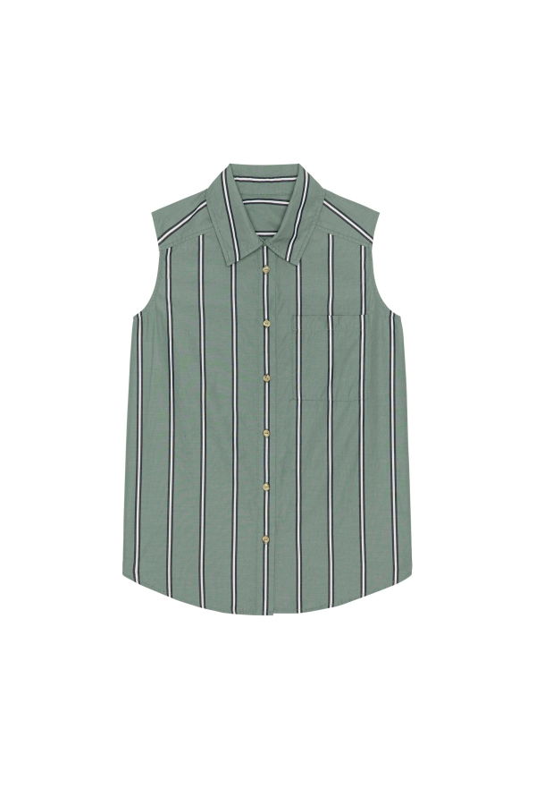 Donni. Pop Sleeveless Shirt