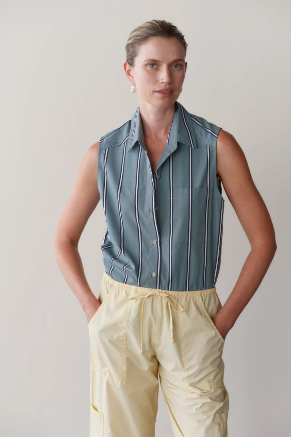 Donni. Pop Sleeveless Shirt