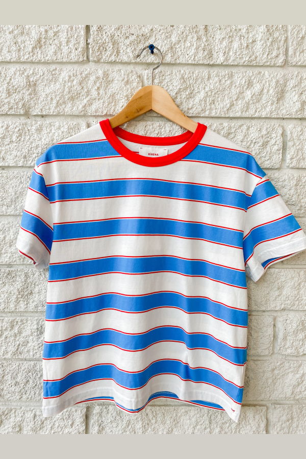 Xirena Carter Tee - Freshwater Stripe