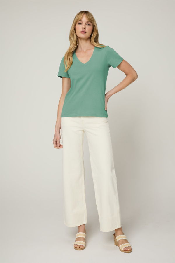 The Standard Stitch The V Neck Tee