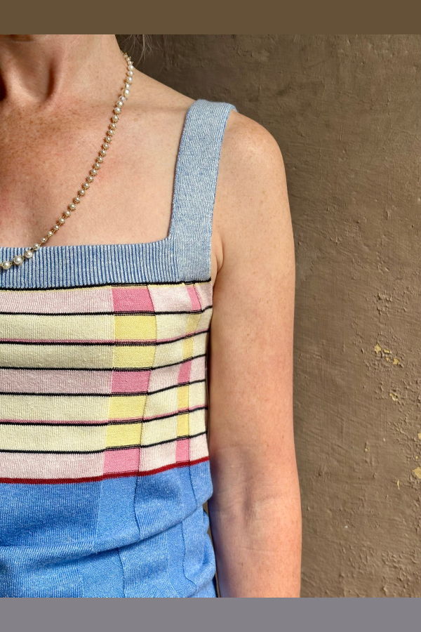 Guest in Residence Plaited Rib Tank Top