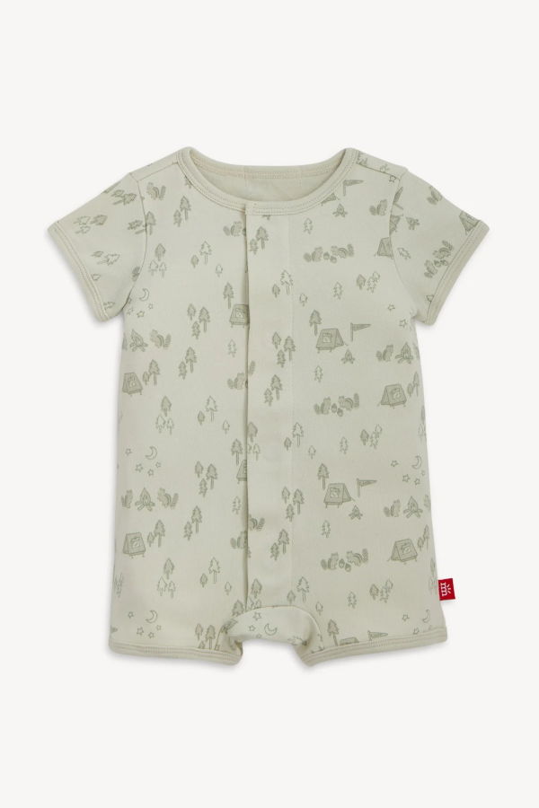 KIDS Magnetic Me Base Camp Buddies Cotton Short Sleeve Romper