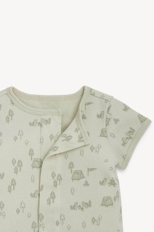 KIDS Magnetic Me Base Camp Buddies Cotton Short Sleeve Romper