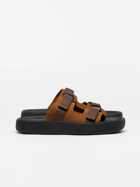WACKO MARIA x SUICOKE Beach Sandals - Beige Leopard | Garmentory display picture 3