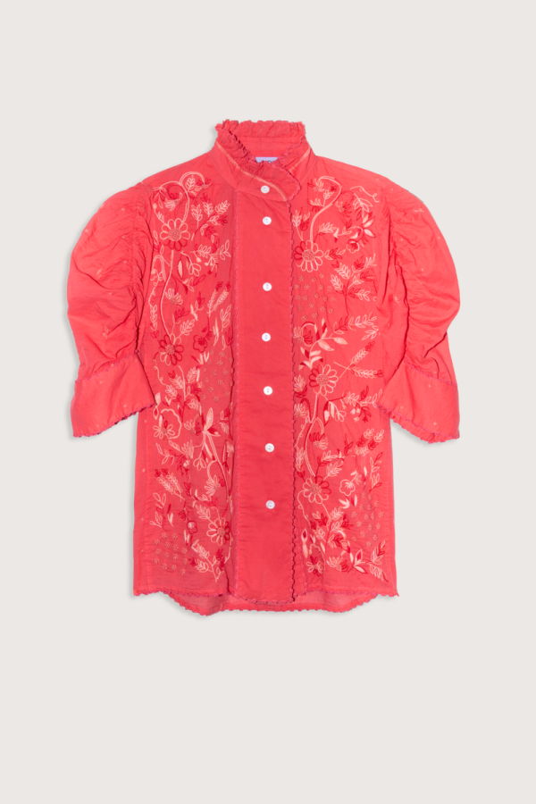 Thierry Colson Vita Blouse With Hand Embroideries
