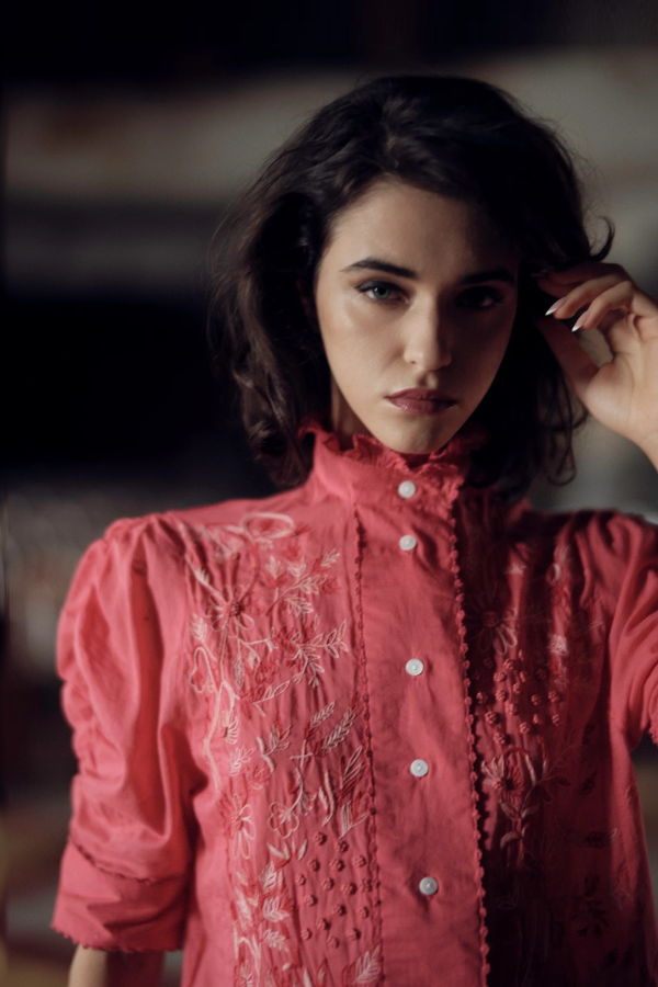Thierry Colson Vita Blouse With Hand Embroideries
