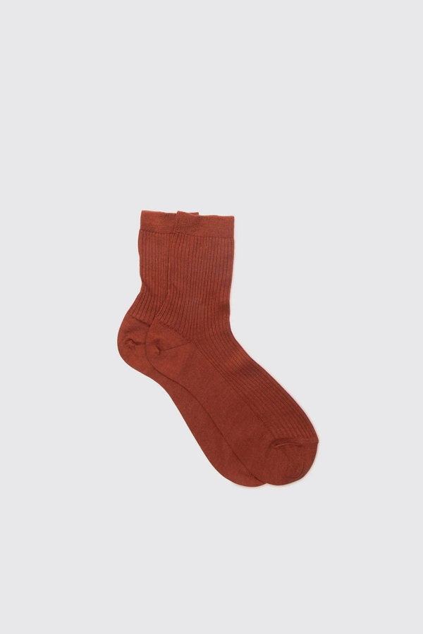 Maria La Rosa English Socks - Rust