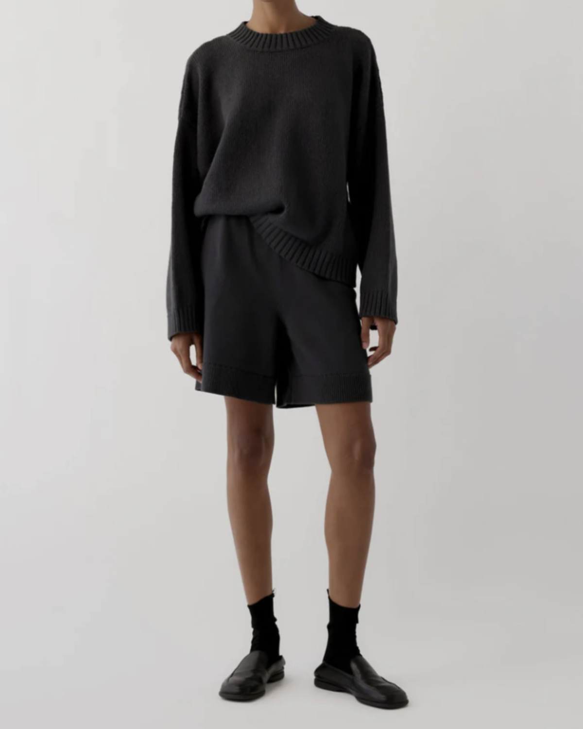 James Street Co. Rae Knitted Cotton Shorts - Image 1 of 5