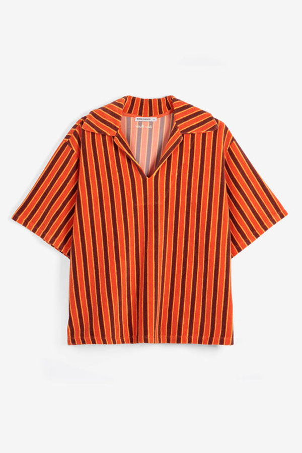 Bobo Choses Striped Terry Polo Shirt