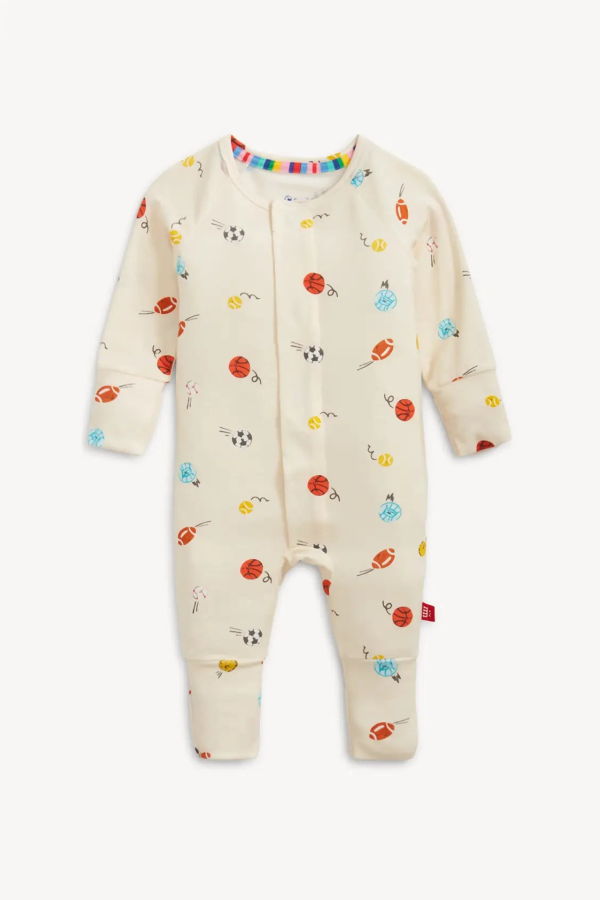 KIDS Magnetic Me Little Baller Modal Magnetic Convertible Coverall
