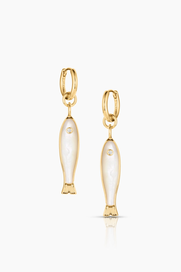 Thatch Fortuna MOP Hoop Earrings